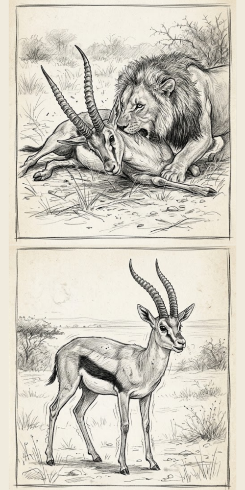 Figement-et-somatic-experiencing-exemple-du-lion-et-de-la-gazelle